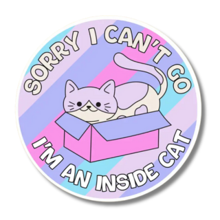 Inside Cat Sticker
