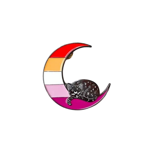 Lesbian Moon Pin