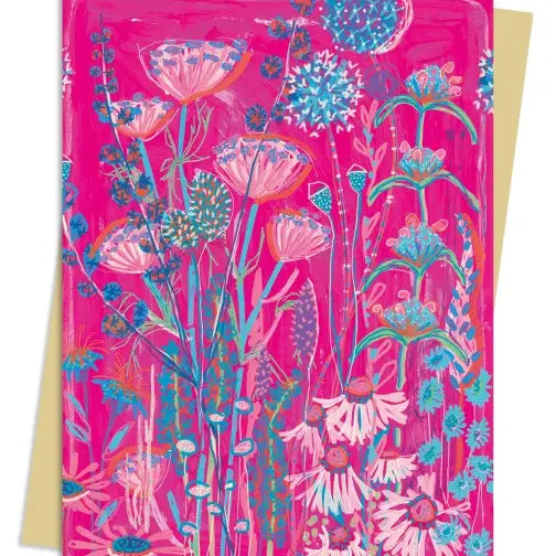 Pink Garden House Card