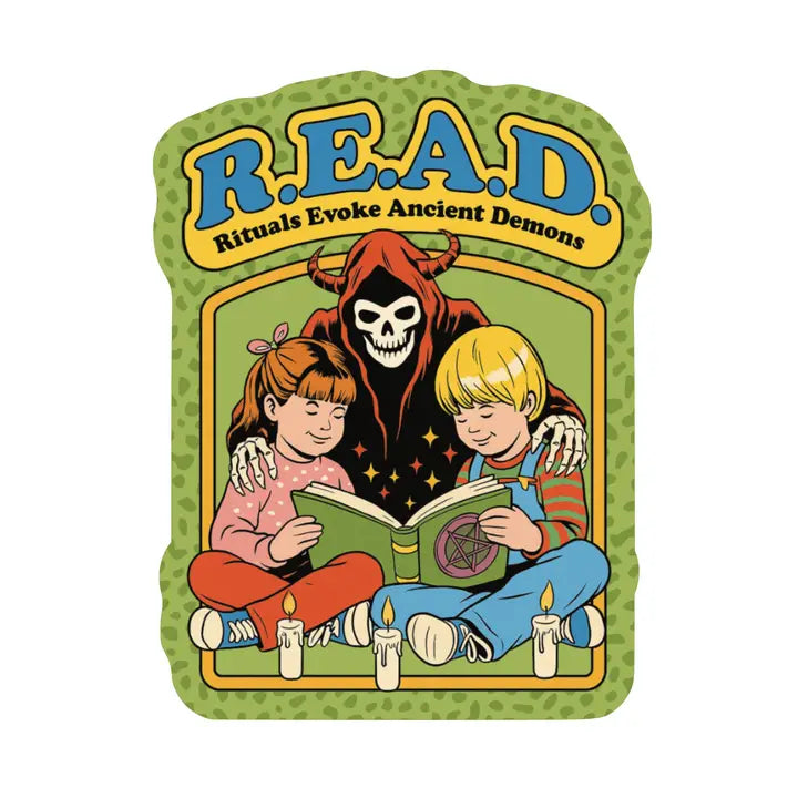 Rituals Evoke Ancient Demons Vintage READ Sticker
