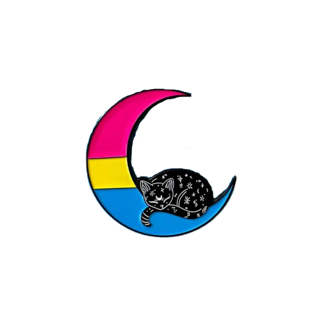 Pansexual Moon Pin