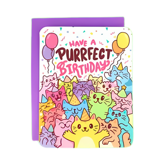 Have A Purrfect Birthday Cat Card