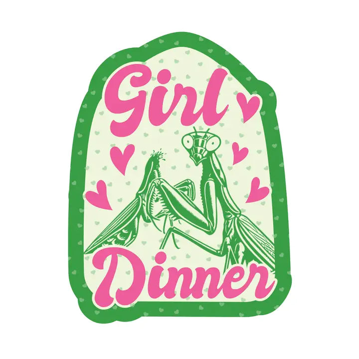 Girl Dinner Mantis Sticker