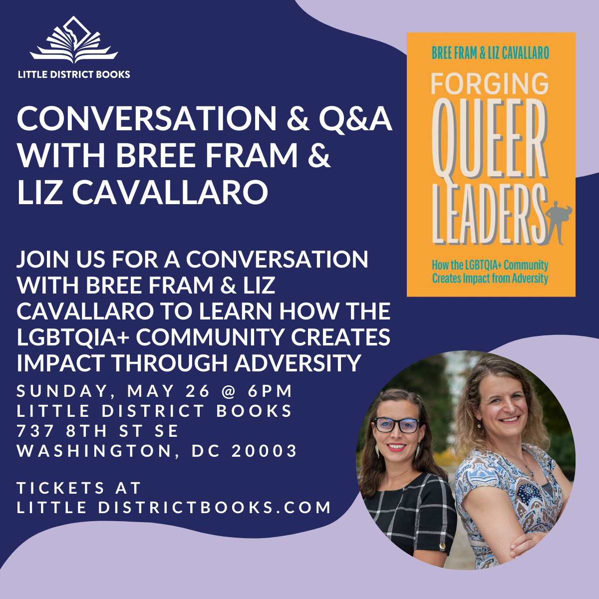 Conversation and Q&A with Bree Fram and Liz Cavallaro