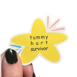 Tummy Hurt Survivor Sticker