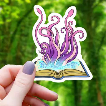 Kraken Tentacles Book Sticker