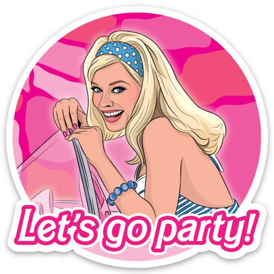 Barbie Let's Go Party Sticker