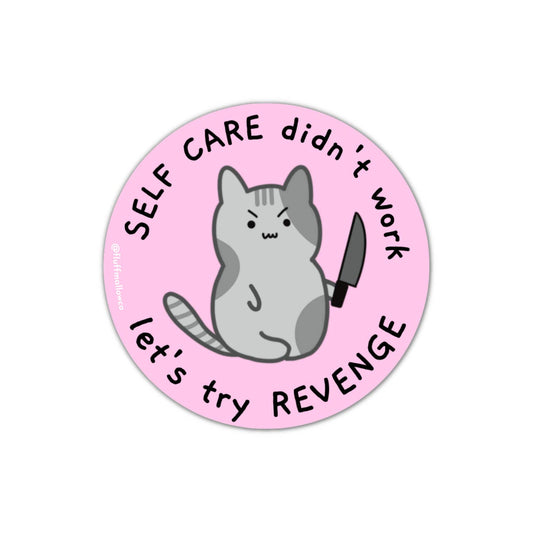 Kitty Let's Try Revenge Sticker