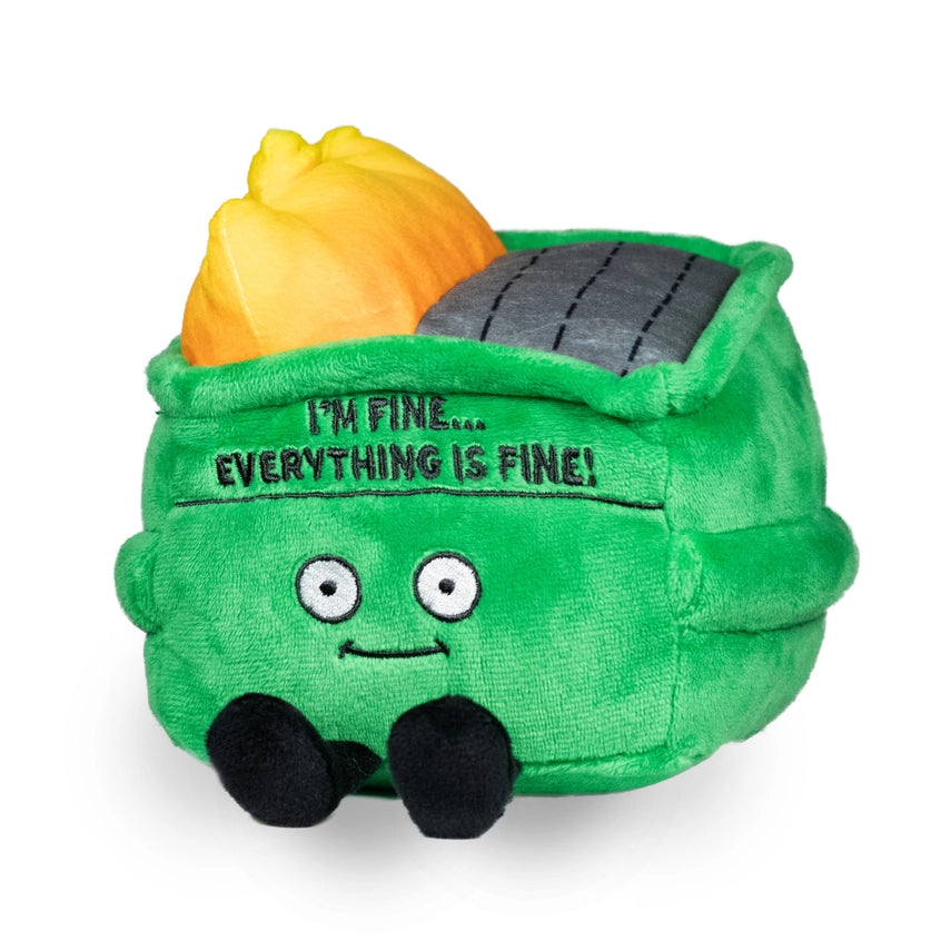 "I'm Fine ... Everything is Fine!" Dumpster Fire Book Plush
