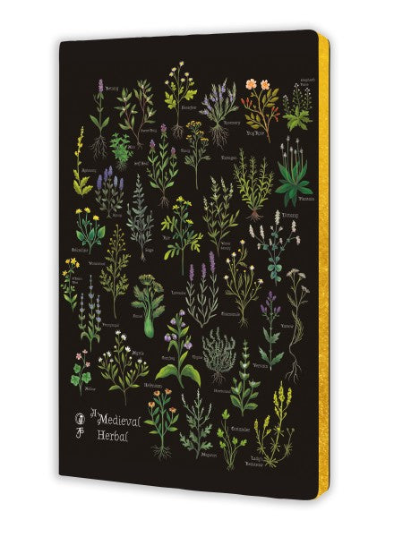 Anna Stead Medieval Herbal Plants Journal (Lined)