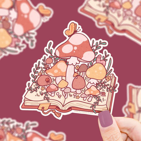 Mushroom Book Sticker
