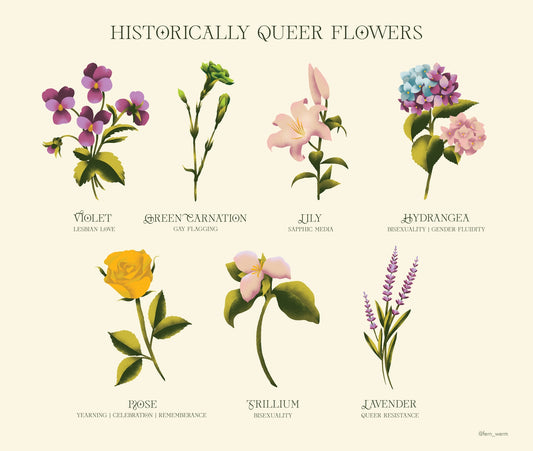 Historically Queer Flowers Print