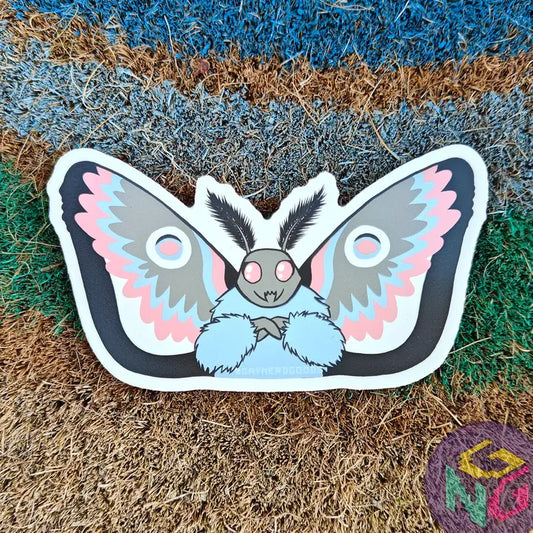 Trans Mothman Sticker