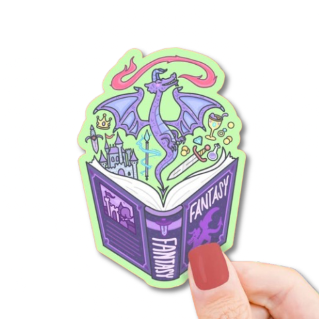 Fantasy Book Club Bookish Sticker