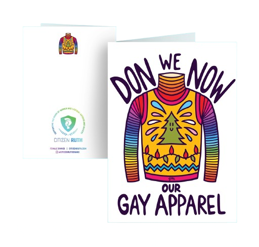 Don We Now Our Gay Apparel Card