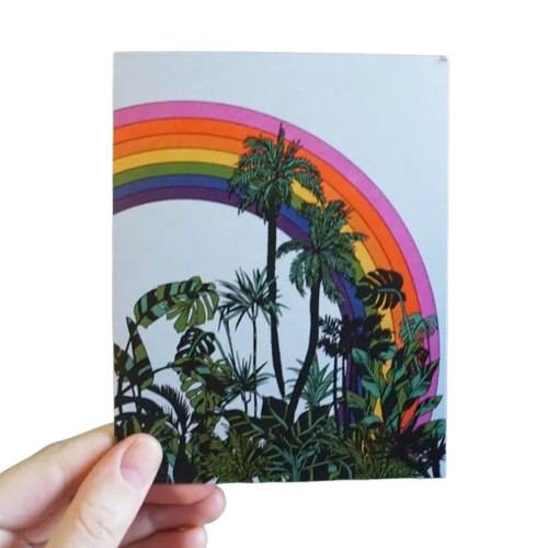 Rainbow Palms Card