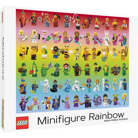 Lego Minifigure Rainbow 1000 Piece Puzzle