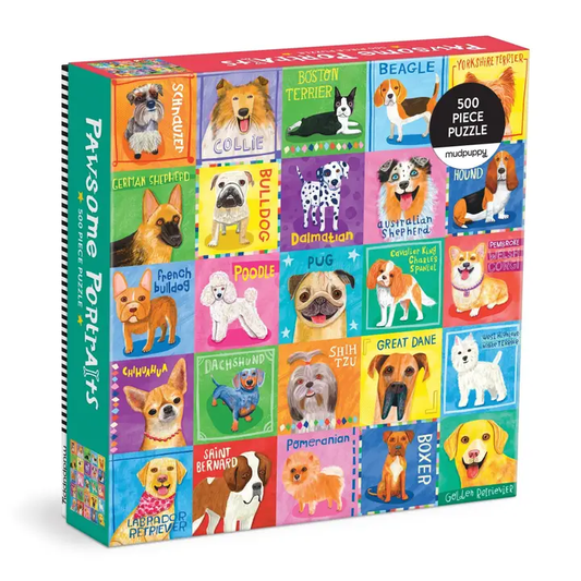 Pawsome Portraits 500 Piece Puzzle