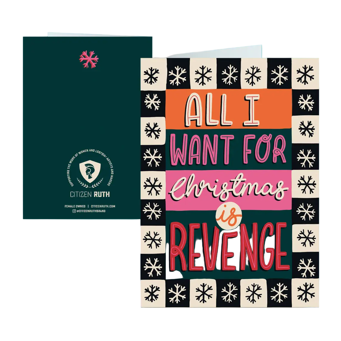 All I Want For Christmas Is Revenge Card