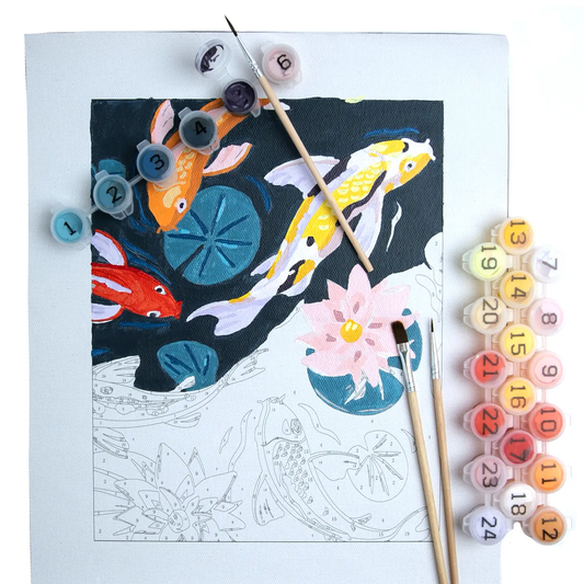 "Don't Be Koi" Paint By Numbers Kit