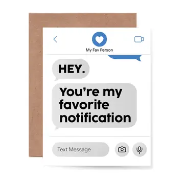 You're My Favorite Notification Card
