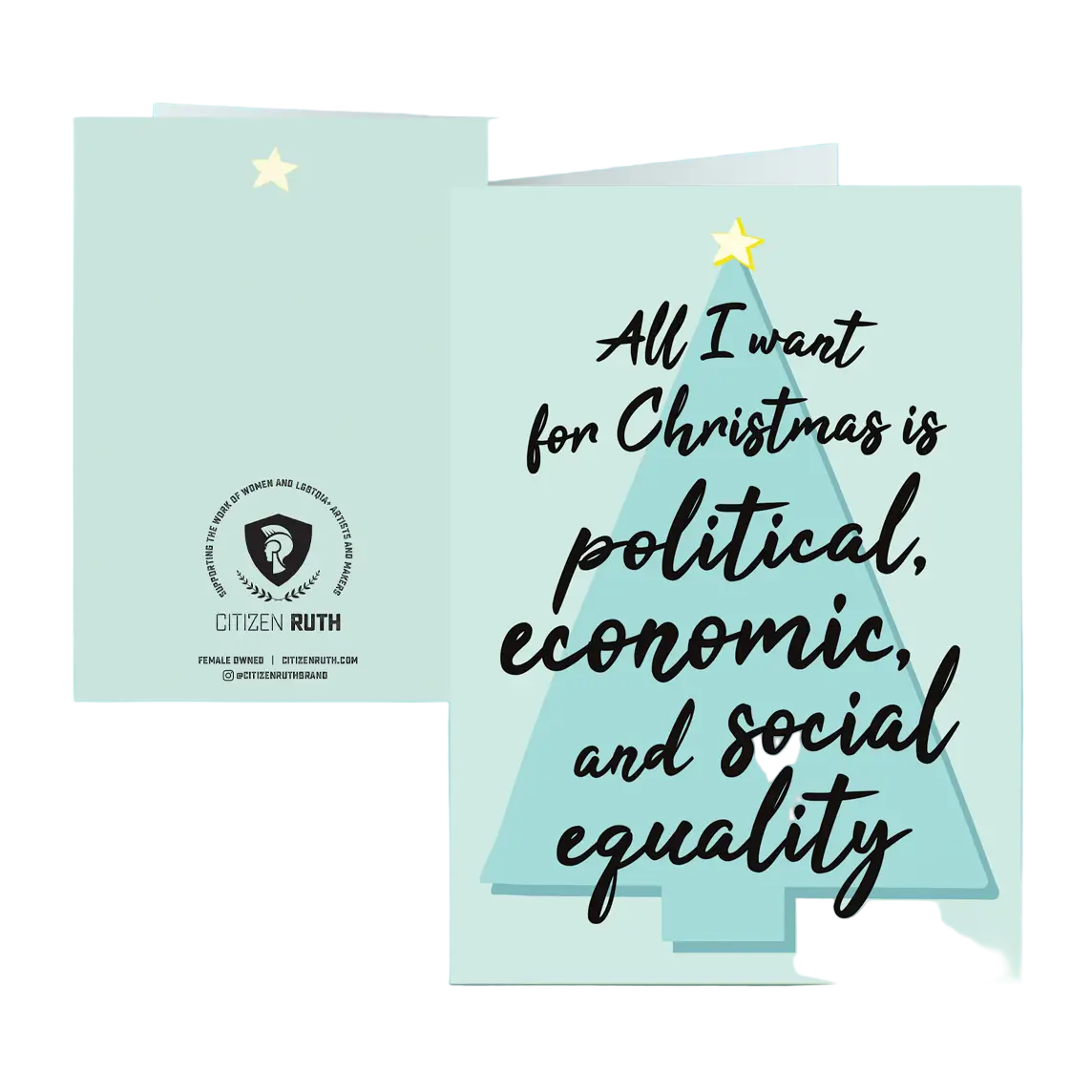 Political, Economics, and Social Equality for Christmas Card