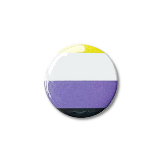 Nonbinary Pride Button Pin