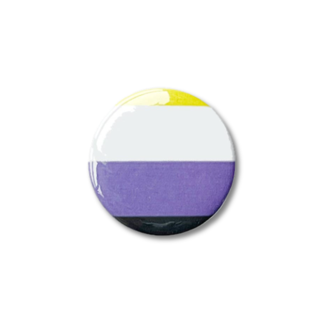 Nonbinary Pride Button