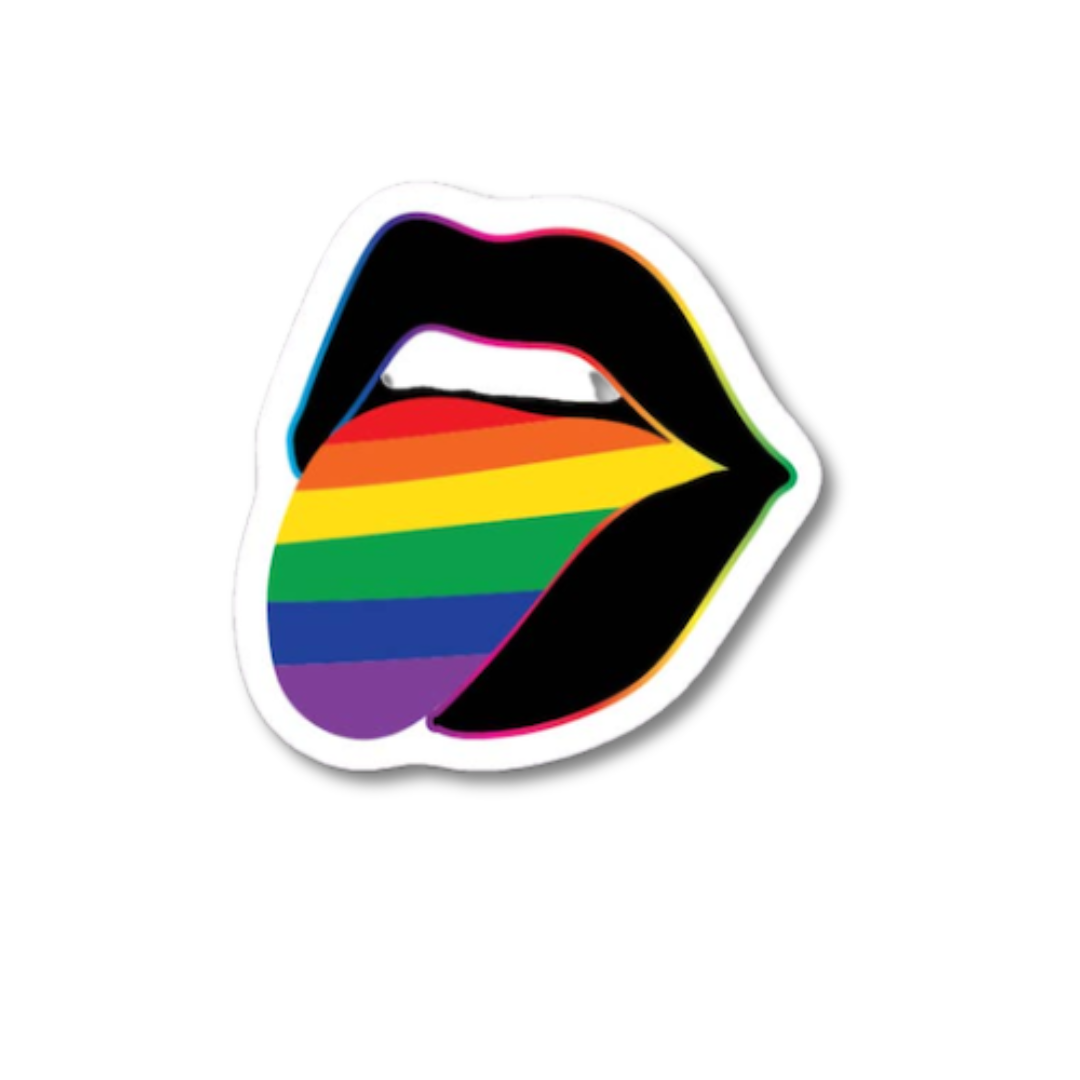 Rainbow Tongue Pride Sticker