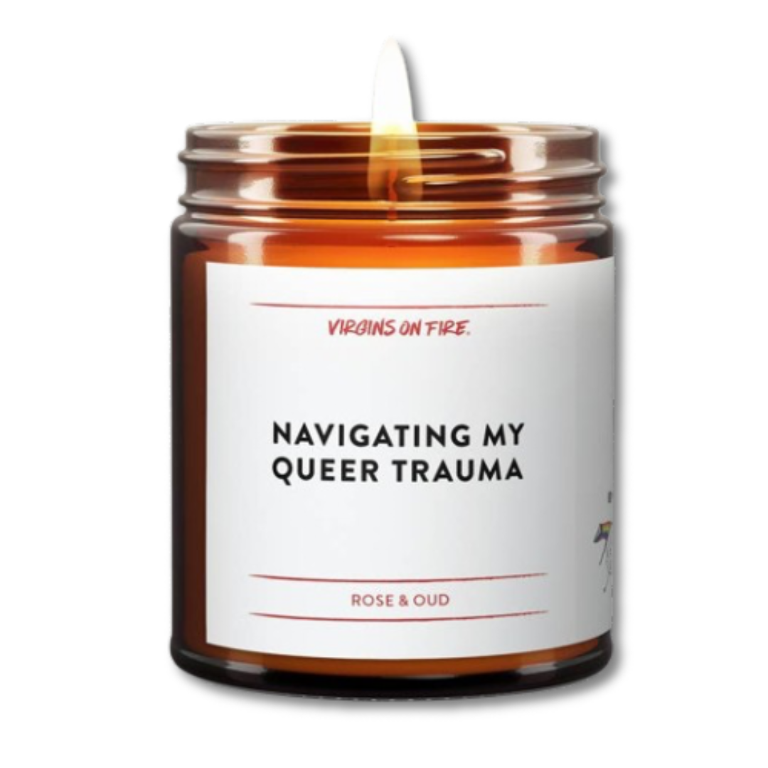 Navigating My Queer Trauma Candle