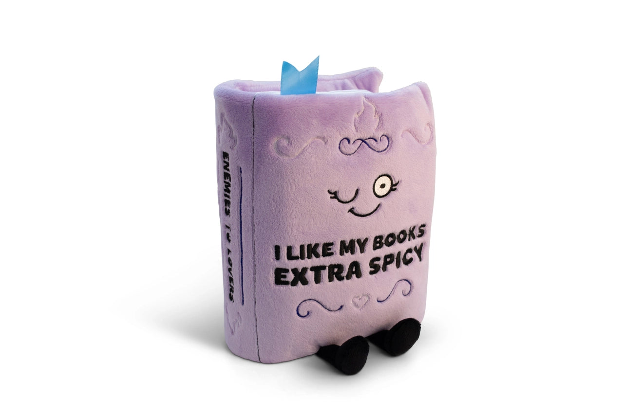 "I Like My Books Extra Spicy" Romance Book Plush
