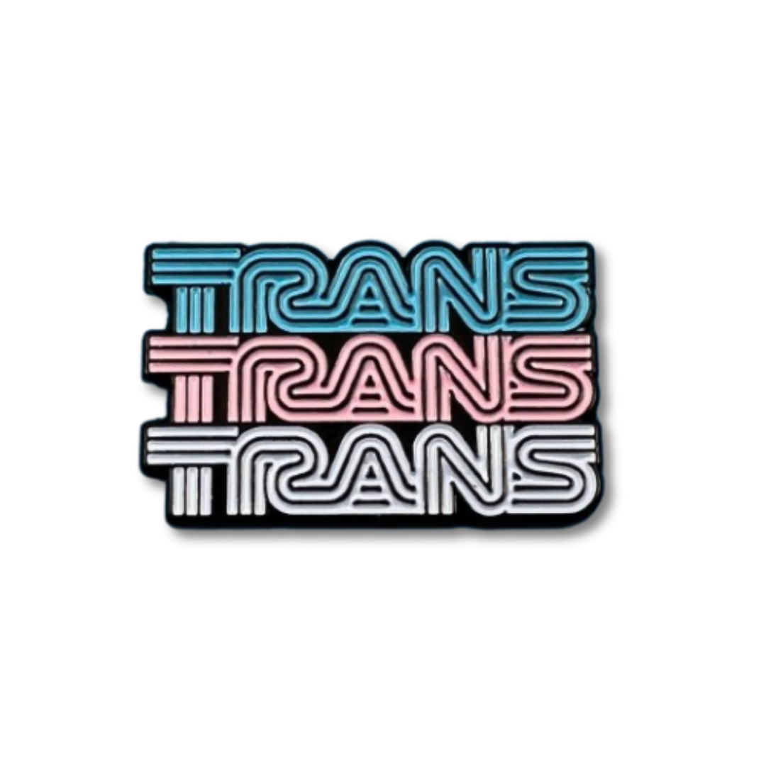 Trans Vintage Pin Little District Books