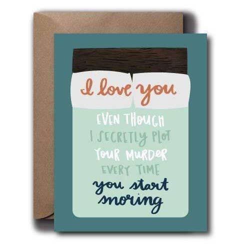 Snoring Love Card