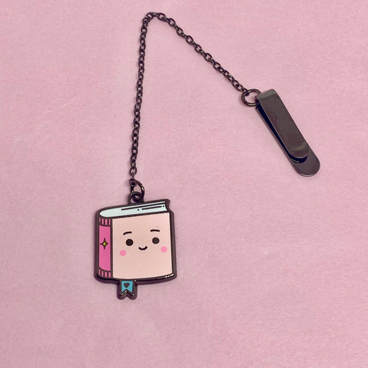 Book Lovers Enamel Charm Bookmark