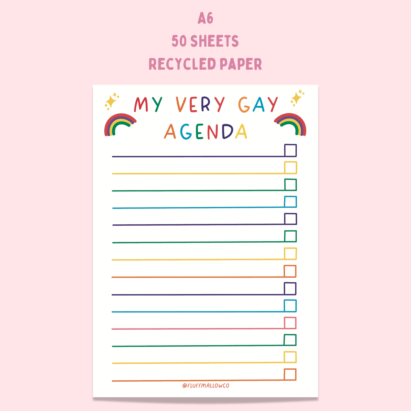 My Very Gay Agenda Notepad