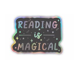 Reading is Magical Holographic Sticker