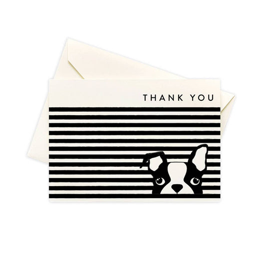 Dog Stripes Thank You Cards