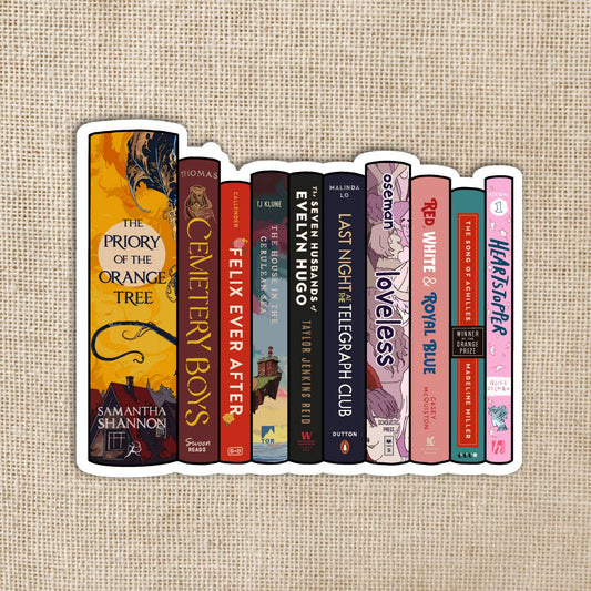 LGBTQ+ Bestseller Book Stack Sticker