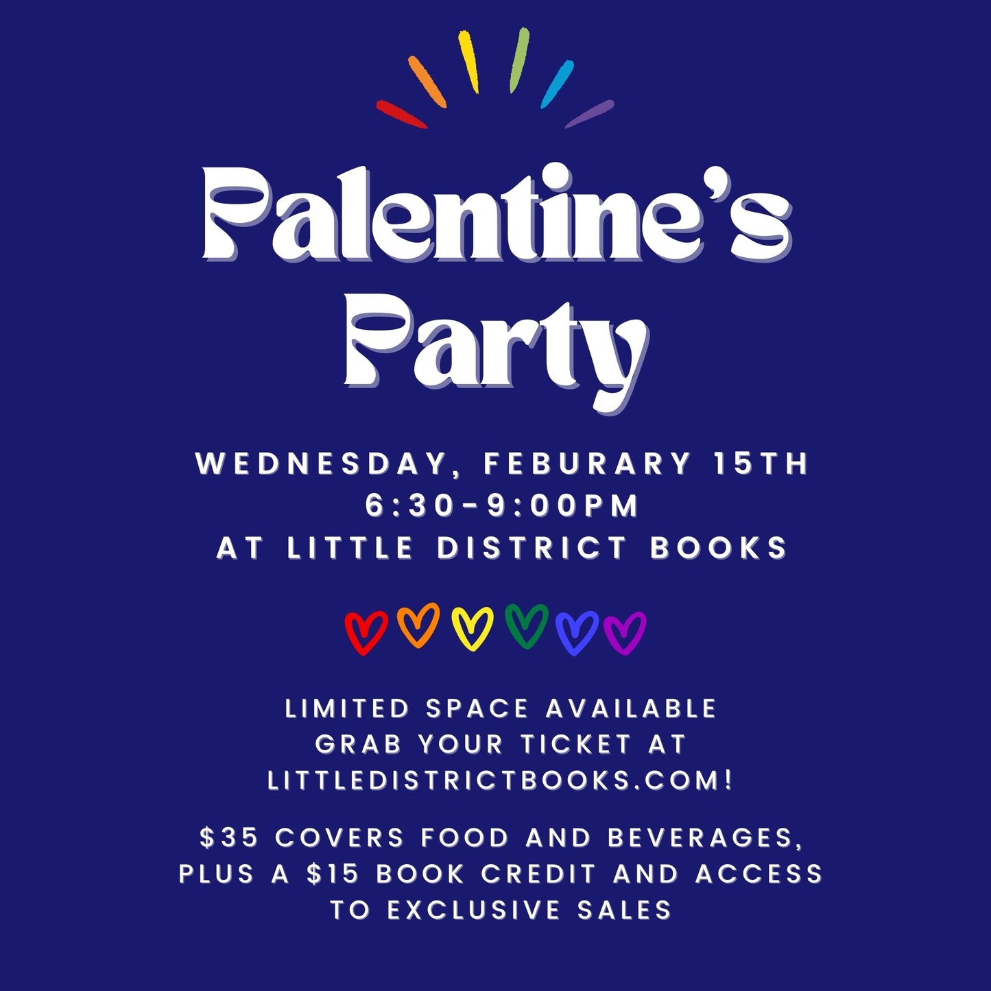 Palentine's Party at Little District Books