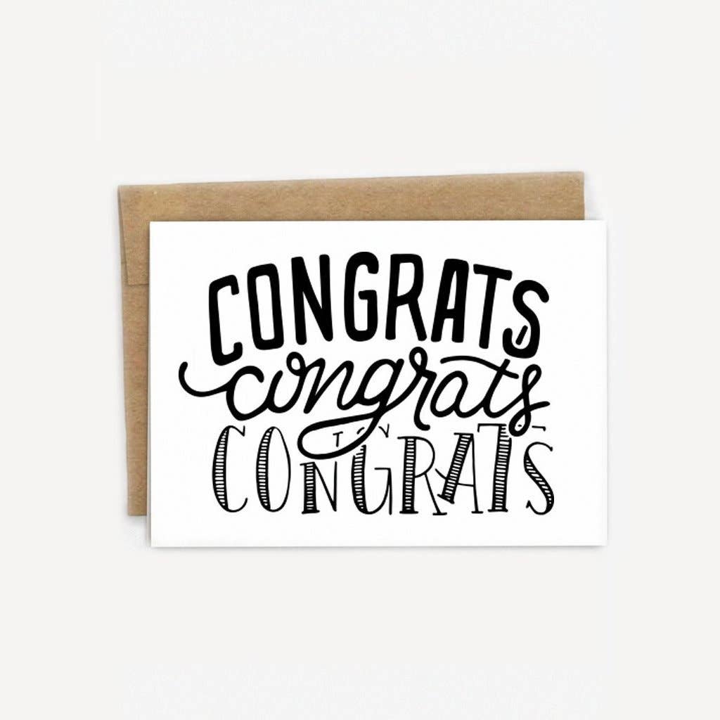 Congrats Congrats Congrats Card – Little District Books