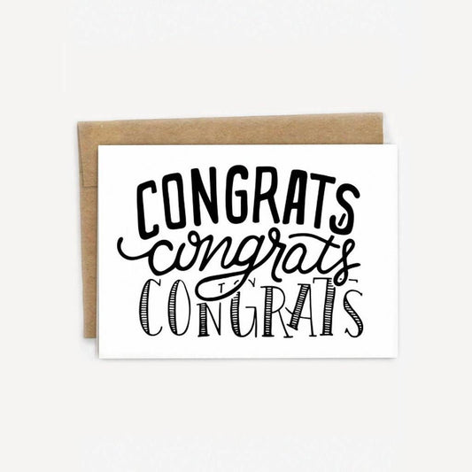 Congrats Congrats Congrats Card